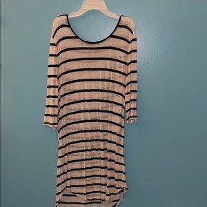 Long sleeve striped dress